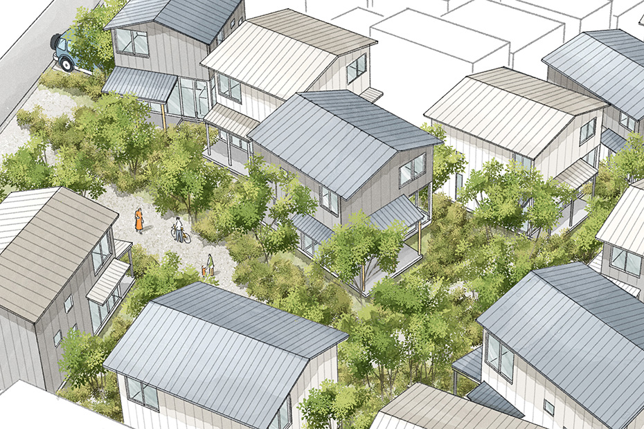 大きなひとつの庭に住む