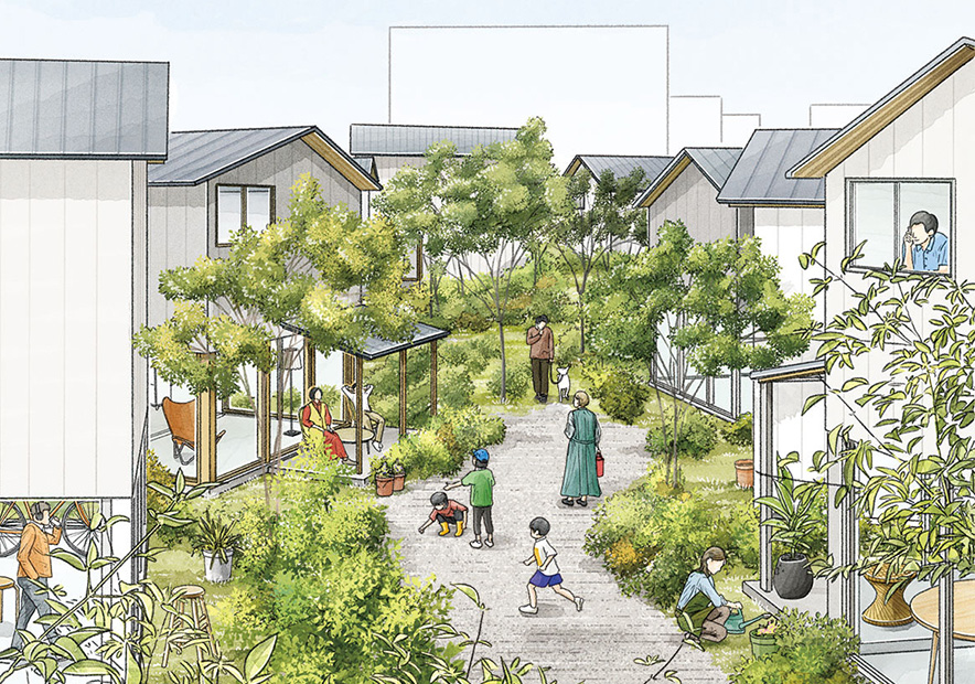 大きなひとつの庭に住む