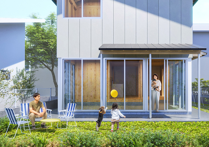 建設費を抑えた建築モデル